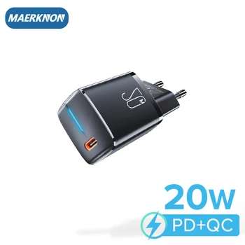 20W PD USB de Tip C Încărcător Portabil Mini Tip C, Quick Charge 3.0 QC 4.0 Rapid de Încărcare Pentru iPhone 13 Pro Max 11 12 Tablete Incarcator