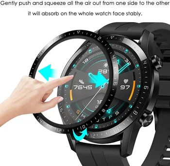 Soft 3D Curbat Full Marginea Moale Folie de Protecție Capac de Protecție Pentru Huawei GT2 46mm GT 2 Smartwatch Ecran Protector Caz