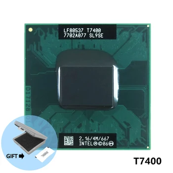 original intel CPU laptop Core 2 Duo T7400 CPU 4M Socket 479 Cache/2.16 GHz/667/Dual-Core procesor Laptop PGA478