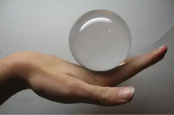 100 mm(10 cm) Ultra Clar Acrilic Minge Transparent (Contact Juggling) Trucuri de Magie Magician Etapă Strada Iluzii Pusti Magia