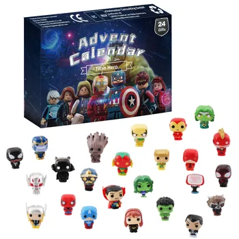 24buc Marvel Orb Cutie de Cadouri de Crăciun Pentru Copii Avengers Figura Jucării de Crăciun Advent Calendar Numărătoarea inversă pentru Copii Cadouri de Craciun