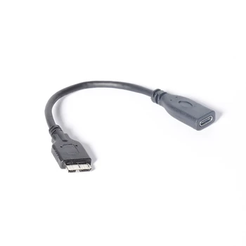 Micro-B USB 3.0 Male la USB-C USB 3.1 Tip C de sex Feminin de Date de Extensie Cablu Adaptor pentru Macbook Tableta de 10 cm