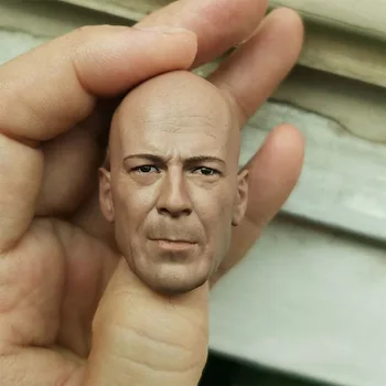 1/6 Bruce Willis Cap Sculpta Modelul Chel Actor Cap Sculptură Se Potrivesc 12