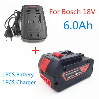 100%Original18V 3.0/4.0/5.0/6.0 Ah Baterie litiu-ion Reîncărcabilă Pentru Bosch 18V 6.0 O Baterie de Rezervă Portabil de Înlocuire BAT609