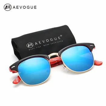 AEVOGUE Polarizat ochelari de Soare Barbati Retro Nit de Înaltă Calitate Obiectiv Polaroid Vara Brand Stil de Design Unisex Ochelari de Soare CE 0369