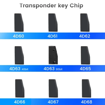 Dandkey Transponder Cheie Auto cu Cip 4D60 4D61 4D62 4D63 40Bit 4D63 80Bit 4D65 4D66 4D67 4D68 Chip Original de la Distanță Cip Gol