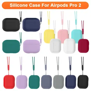 Căști fără fir Caz Pentru AirPods 2 cu Șnur Capac de Protectie de Silicon de Încărcare Cutie de Caz pentru AirPods 2