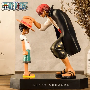 Anime One Piece Figura Luffy Și Shanks Cifrele De Acțiune De Desene Animate Figurina Decor Model De Colectare De Jucării Pentru Copii De Craciun Cadou