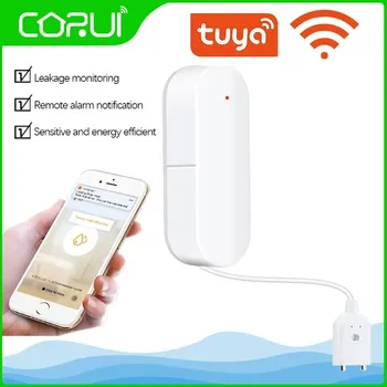 CORUI Tuya WIFI Apă Detector de Scurgere Senzor de Alarmă Senzor de Scurgere Detector de Alertă pentru Inundații Preaplin Sistem de Alarma de Securitate Smart Home