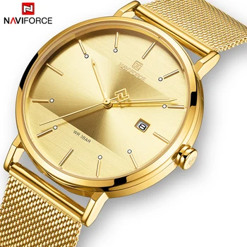Ceas de cuplu NAVIFORCE Mens Ceas de Lux Simplu Cuarț Ceas de mână pentru femei Ceas pentru Masculin Feminin Impermeabil Iubitorii de Subțire Ceas 2022