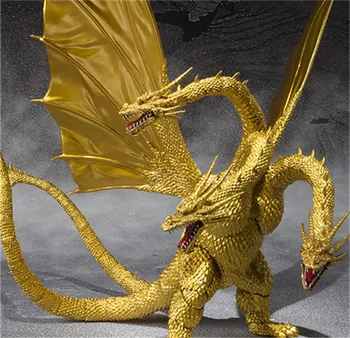 Film Gojira 3 Cap Golden Dragon King BJD Articulații Mobile PVC figurina de Colectie Jucarii Model