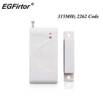 315MHz Wireless Fereastra Senzor de Ușă Contact Magnetic Ușă din Lemn de Alarmă Detector 2262 Cod Wireles GSM Acasă, Panoul de Alarma