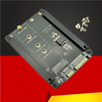 Carcasa de Metal B+M pentru M. 2 unitati solid state SSD De 2.5 SATA 6Gb/s, Adaptor de Card Cu Cabina de Socket M2 unitati solid state Adaptor W/ 5 Șurub M. 2 SATA Adaptor