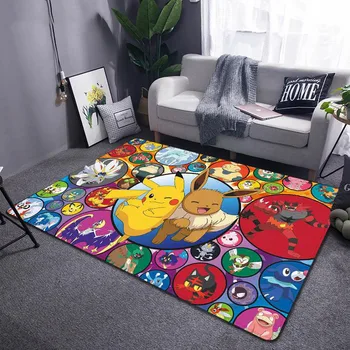 Pokemon Covor Țapiș Pikachu Desene animate Covor Camera de zi Dormitor Mare Covor de Joaca pentru Copii Covor anti-alunecare Covor Recuzită Fotografie