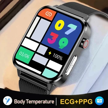2022 Sport Ceasuri Inteligente Bărbați Cu Temperatura Corpului ECG Heart Rate Monitor de Presiune sanguina Sănătate Smartwatch Femei Pentru Android ios