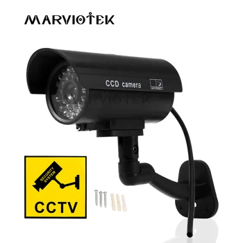 Dummy Camera Impermeabil în aer liber Acasă de Securitate, Supraveghere Video CCTV Camere Inactiv Camera Bullet Cu LED Lumina Camera Fake