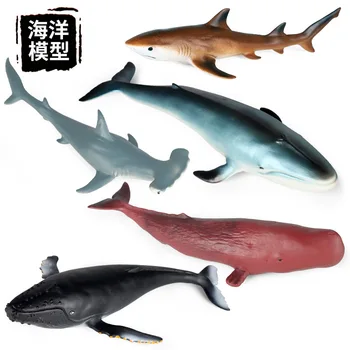 28-36cm Mare de Viață Animalelor sălbatice rechin balena Model Figurine de Acțiune Ocean Acvariu Marin Cunoaștere Jucării de Apă de Colectare de cadouri pentru Copii