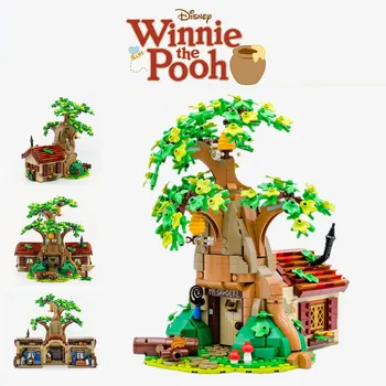 Disney Winnie The Poohs Copac Urs Casa Prieteni Blocuri Caramizi Jucarii Copii Copii Cadouri Se Potrivesc 21326 Copil Cadou 7178