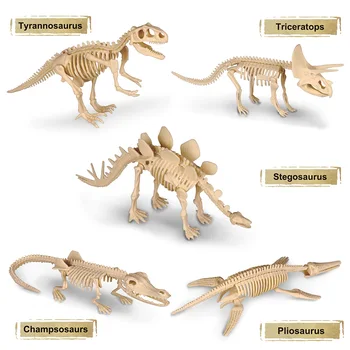 Dinozaur Fosil Model Schelet de Excavare Jucării Tyrannosaurus Dinozaur săpături Arheologice Jucarii Educative pentru Baieti Copii Cadou