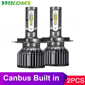 YHKOMS Canbus Lumini Auto H7 H11 LED-uri Lampa cu Far de Masina Becuri H4 H1 H8 H9 9005 9006 HB3 HB4 Turbo, Becuri LED Auto 12V cu LED Lumina