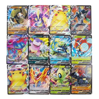 10-60Pcs Versiunea în limba engleză Carte de Pokemon VMAX GX Tag EX MEGA ENERGIE Stralucitoare Card Nu Repeta Joc de Luptă Carte de Tranzacționare de Colectare de Jucării