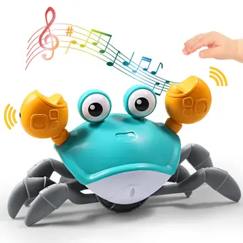 Simțind Plin de Crab Burtica Timp de Jucării pentru Copii de Mers pe jos Interactive de Dans Jucarie cu Sunete de Muzică și Lumini, Copil Distractiv Cadou de Ziua de nastere