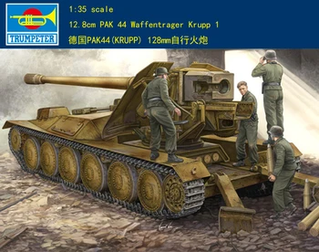 Trompetistul 05523 1/35 germană 12.8 cm PAK 44 Waffentrager Krupp 1