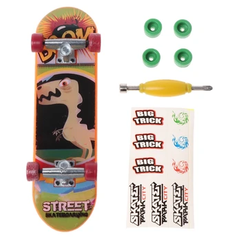 Asamblare DIY Deget Mini Skateboard Jucarie Roller Skate Scuter Interactive Figura Jucarie Cadou pentru Copii mici, Copii, Adulți