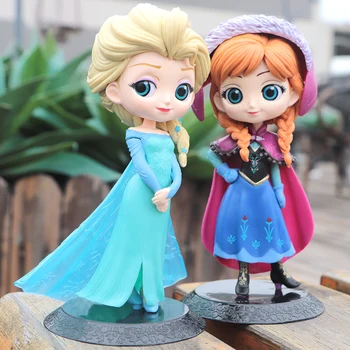 Disney Frozen Elsa, Anna Printesa Cifre din PVC Model de Papusa Acțiune de Colectare Figurine model de Jucărie pentru copii cadouri