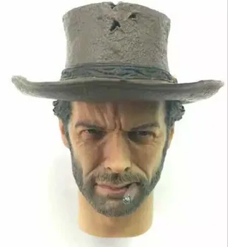 West Cowboy 1/6 Scară Clint Eastwood Cap Sculpta cu Capac Model pentru 12in Figura de Acțiune de Colectare de Jucării