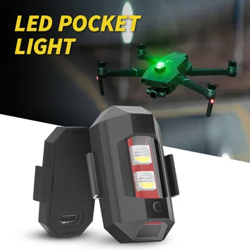 Universal LED-uri de Avertizare Anti-coliziune Lumină Mini Semnal de Lumină Drona cu Lumina Strobe 7 Culori de Semnalizare Indicator Motocicleta
