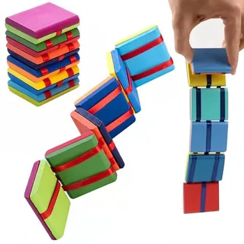 Flip Blocuri de Colorat Distractiv pentru Copii Jucarii Educative MagicToys Puzzle Diy Frământa Jucarii Montessori Jocuri jucarii copii