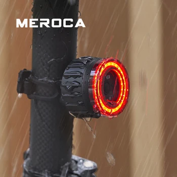 MEROCA Multifunctional Biciclete Stopuri Mare Vizibilitate Flash cu Senzor Frână MTB/Road Bike Lumina USB Reîncărcabilă Stop