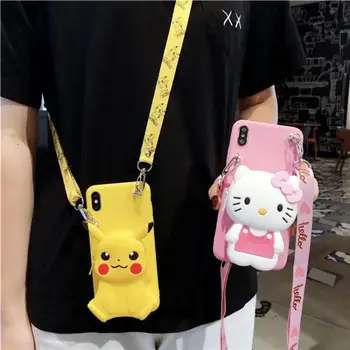 Kawaii Sanrio Caz De Telefon Hello Kittys Accesorii Drăguț Anime Aplica Iphone14Promax 13 12 11 Xsmax Xr Proteja Anti-Drop Fete Cadou