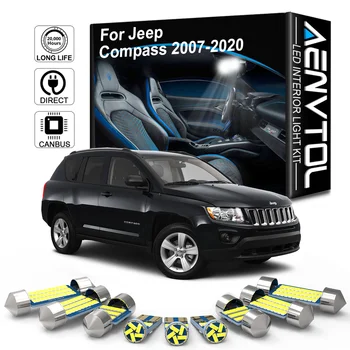 AENVTOL Canbus Pentru Jeep Compass MK49 MP 2007 2008 2011 2012 2013 2014 2018 2019 2020 Auto LED Interior plafonieră Accesorii Kit