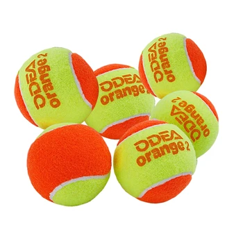 ODEA 6Pcs Copii OrangeTennis Bile Etapa 2 de Tranziție 50% Presiune Cauciuc Natural Copii Plaja Racheta de Tenis Bile