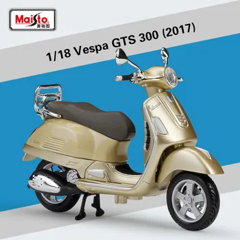 Maisto 1:18 2017 Vespa GTS 300 Piaggio Scuter Motocicleta Aliaj Model de Motocicleta Model de Masina Diecasts & Vehicule de Jucărie Colecta B206
