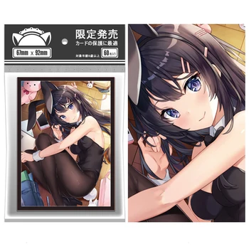 60PCS/Sac Anime Card Mâneci 67x92mm Tabla de Joc de Cărți Protector Carduri Scut Dublu Card de Acoperire pentru TCG/PKM/MGT Carduri de Tranzacționare