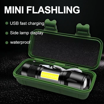 Portabil de Mare Putere Lanterne de Zoom Mini Lanterna Led XP-G Q5 Flash Lanterna Lanterna Lanterna Reglabil rezistent la apa