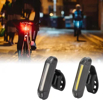 Noi Reîncărcabilă USB cu LED Biciclete Coada Lumina Biciclete de Munte de Avertizare de Siguranță Față și Spate Lumini de Noapte Accesorii de Echitatie