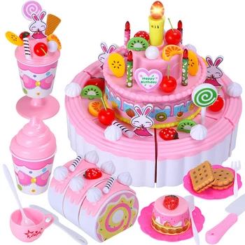 12 Tipuri Bucătărie Jucării Pretinde Joc De Tăiere Tort De Mâncare De Jucărie Veselă Cocina Juguetes Plastic Juca Alimente Set De Ceai Cadou