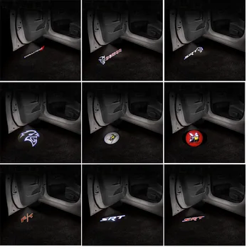 Ușa de la mașină-ul de Lumină LED Ghost Shadow Emblema Proiector Pentru Dodge Challenger SRT Scat Pack Demon Charger Hellcat RT Super Bee