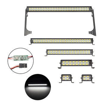 Masina RC Acoperiș Lampa LED Light Bar Rând Dublu Reflectoarelor Pentru 1/10 RC Crawler Axial SCX10 D90 TRX4 Jeep Wrangler Corpul Searchlight