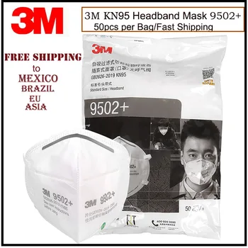 3M 9502+/9501+ KN95 Particulat Respirator Anti PM2.5 Smog Mască De Protecție, Masca De Gripă