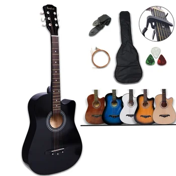 38 Inch Culoare Chitara Acustica Corpului Mașini De Chitara Travel Folk Guitarra 41 Inch Oțel Chitara Șir Sac De Instrumente