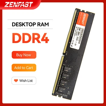 ZENFAST DDR3 RAM DDR4 4gb 8GB 16GB 32GB de Memorie de 1333, 1600 2133 2400 2666MHz Memorie Desktop Dimm 288 Pini 1.2 V RAM cu radiator