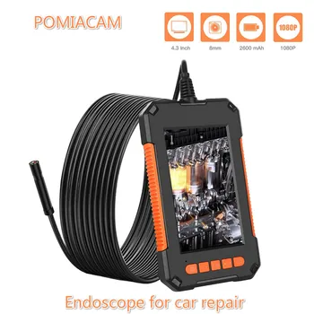 P40 8MM Industriale inspecție endoscop 4.3 inch IPS ecran Plin de culoare HD 1080P 8LEDs IP67 rezistent la apa borescope camera de 2600 mAh
