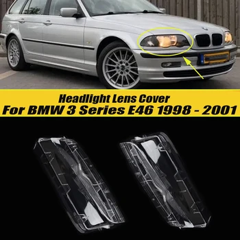 Masina Far Umbra Faruri Clare Lentile de Acoperire Coajă se Potrivesc Pentru BMW Seria 3 E46 1998 - 2001 4 Usi fara Facelift, Accesorii Auto