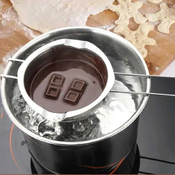 DIY Ciocolata se Topesc Castron Oală Lung Mâner Unt Desert Patiserie Lung Mâner Încălzire Oală de Gătit de Copt Instrumente