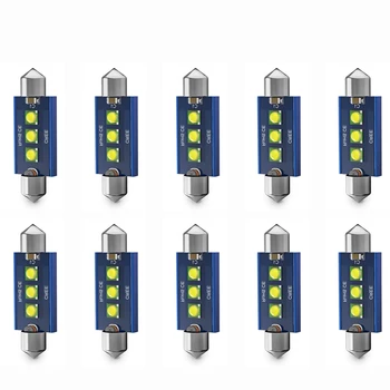 2/10buc Canbus LED-uri Auto de Interior Lumina Festoon C5W C10W 31 36 39 42mm Gratuit de Eroare Pentru Tavan Masina Hartă Lectură Bec 12V Alb 6000K